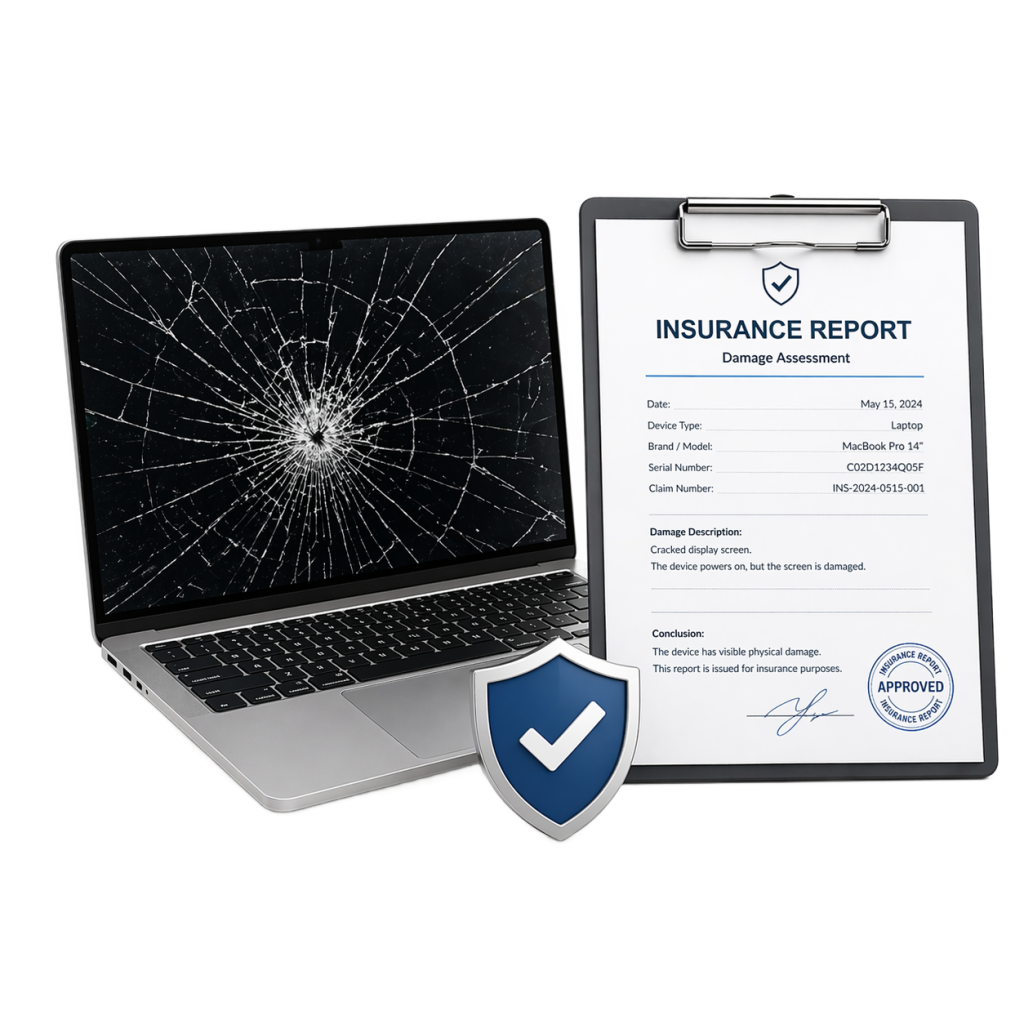 Open Computer Screen Insurance Electronic devices insurance act